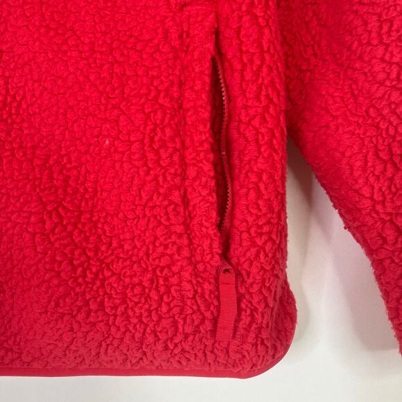 Talbots | Hot Pink Sherpa Polyester Jacket Womens Large PETITE - Picture 3 of 6